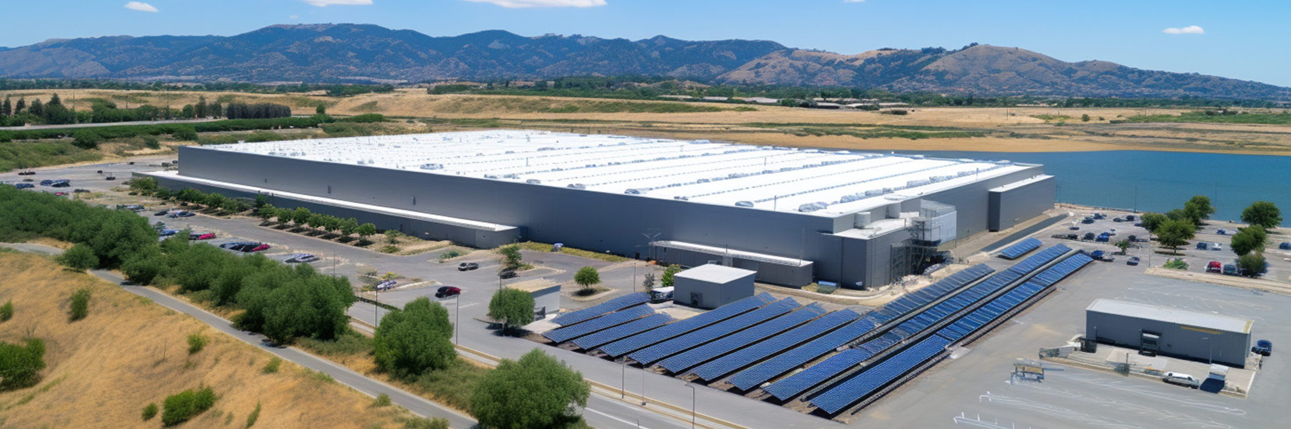 A large solar-powered data center in Silicon Valley